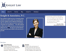 Tablet Screenshot of knightlawyers.com